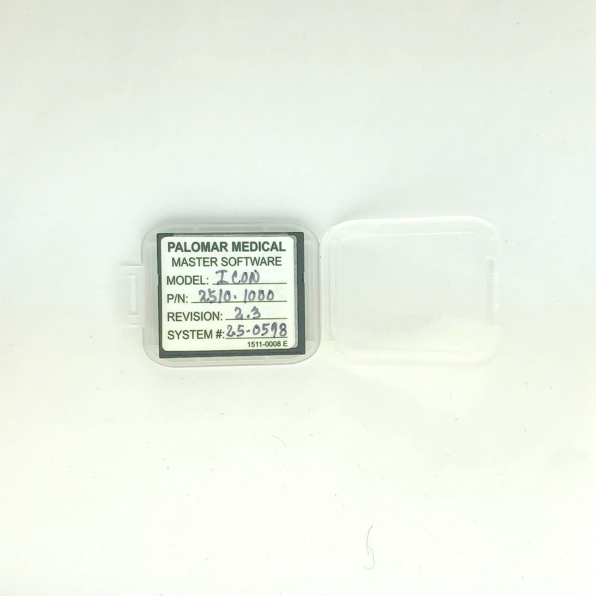 Palomar ICON Laser System Master Software Flash Card Version 2.3 2510-1000