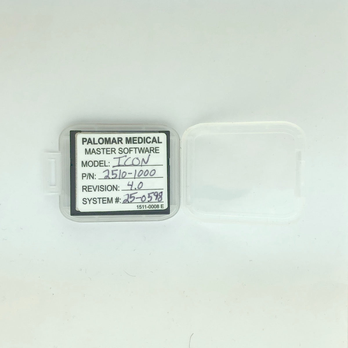 Palomar ICON Laser System Master Software Flash Card Version 4.0 2510-1000