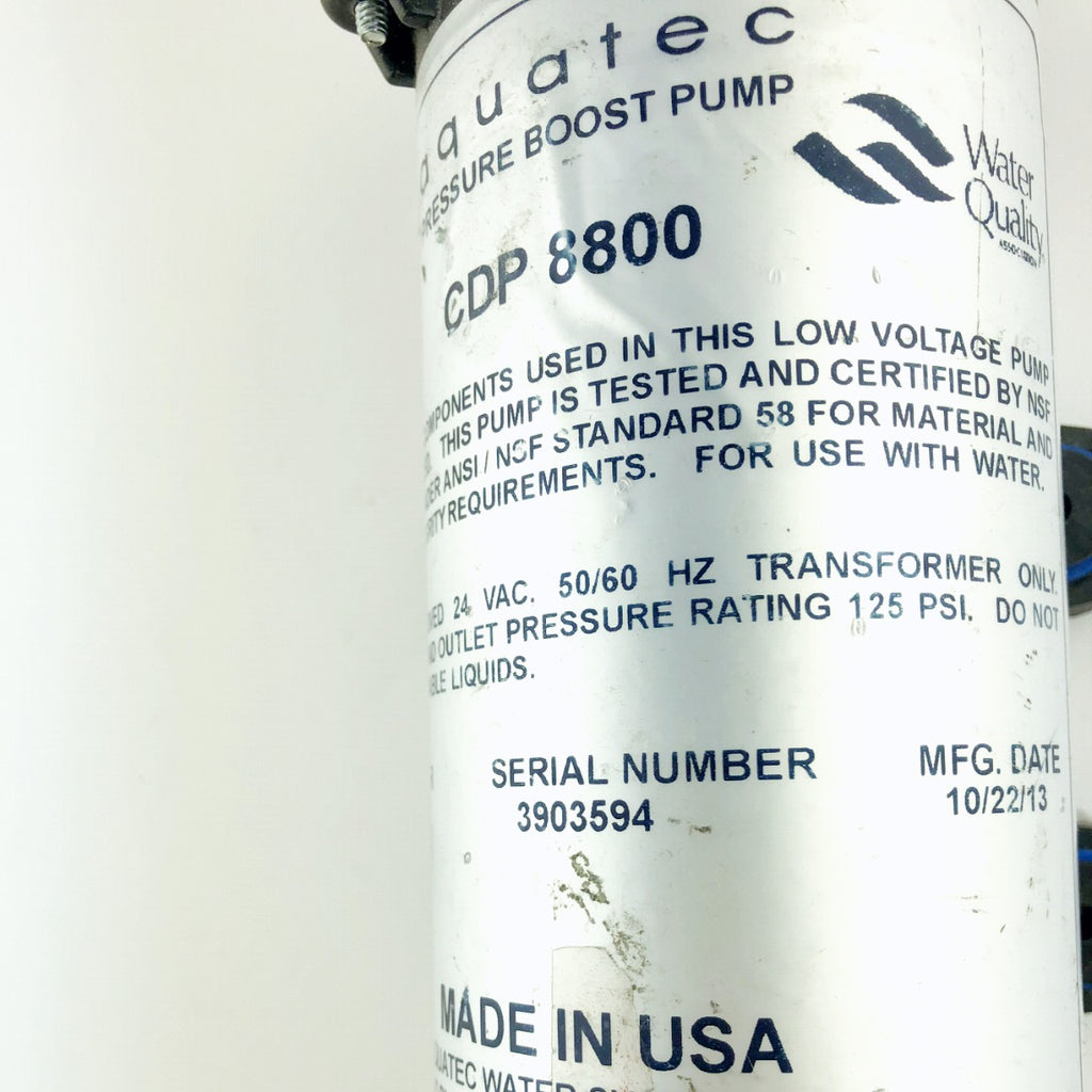 Palomar Starlux 300/500 Water Pump Aquatec CDP 8800 Electric Diaphragm 125 PSI