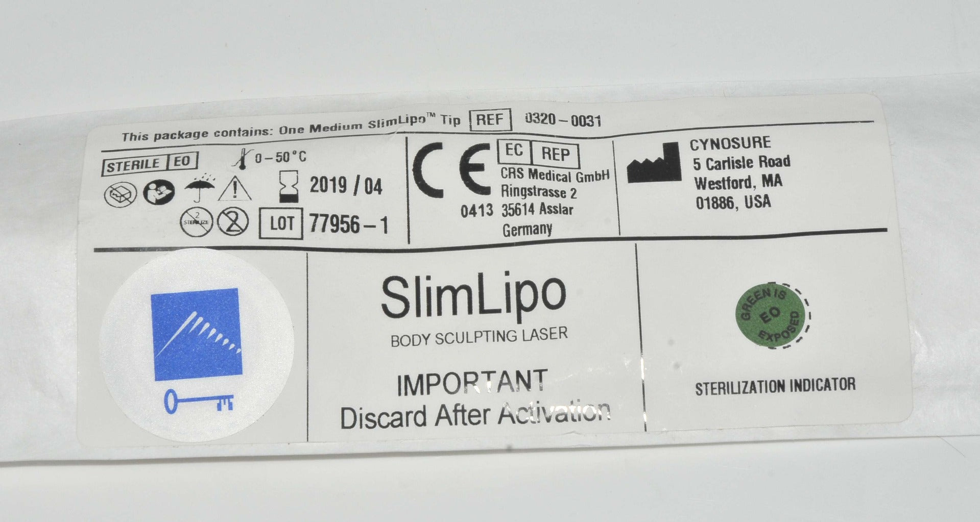 Palomar Cynosure Aspire 0320-0031 Laser Medium Tip SlimLipo Body Sculpting NEW