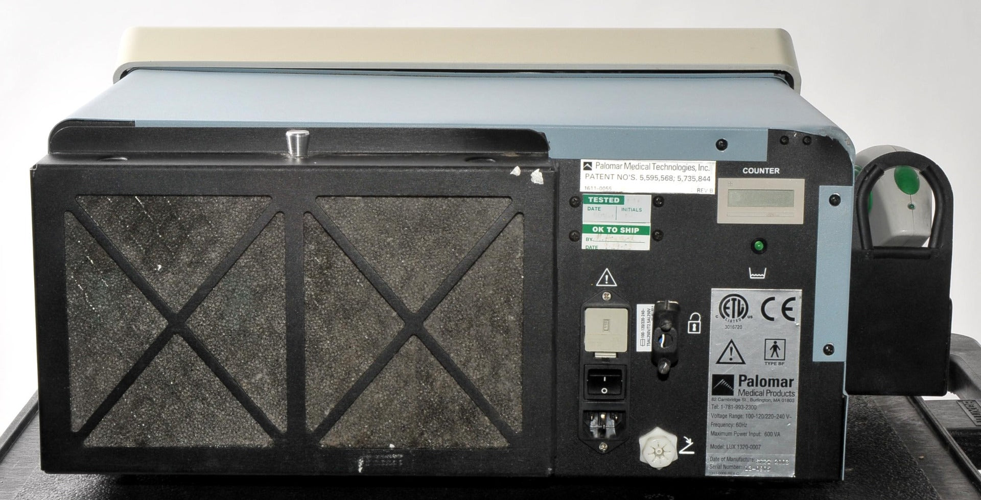 Palomar EsteLux IPL Laser Console LuxG Handpiece Pigment Vein Lux G 2003