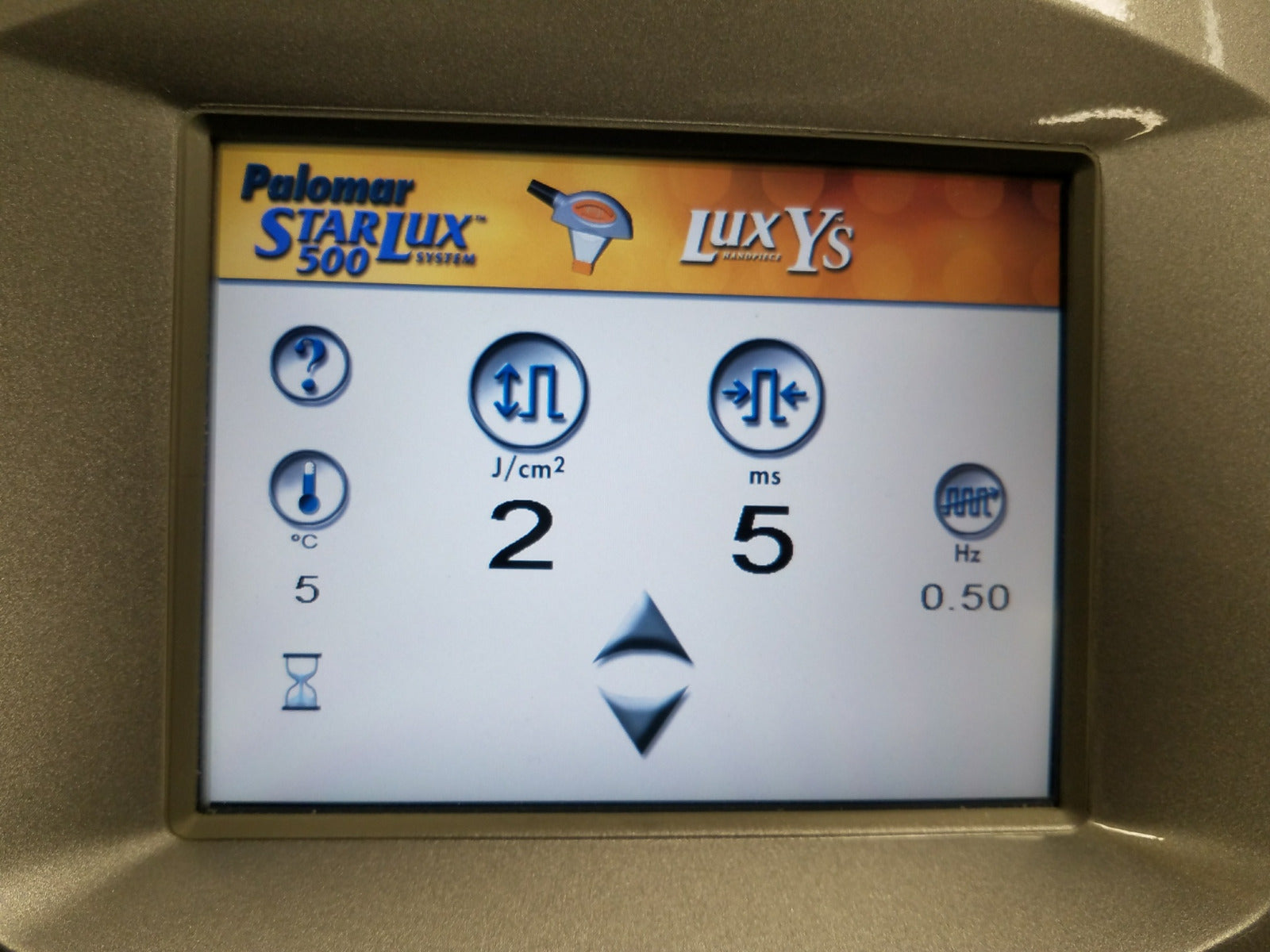 2007 Palomar LUX YS 500 Laser Handpiece Cynosure StarLux LUXYS Hand Piece