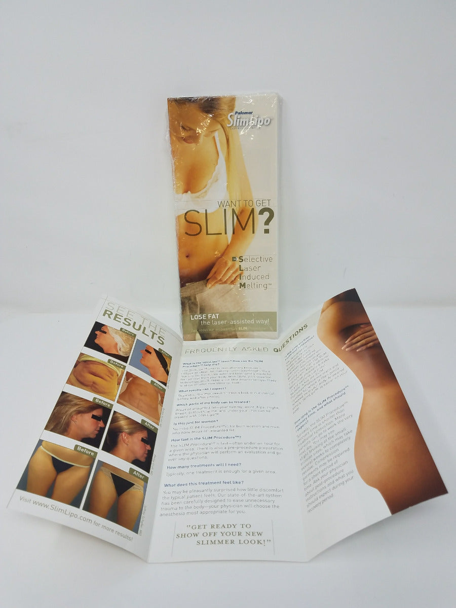 Palomar SlimLipo Laser Body Sculpting Brochure Pamphlet Info Pack of 25 Handouts