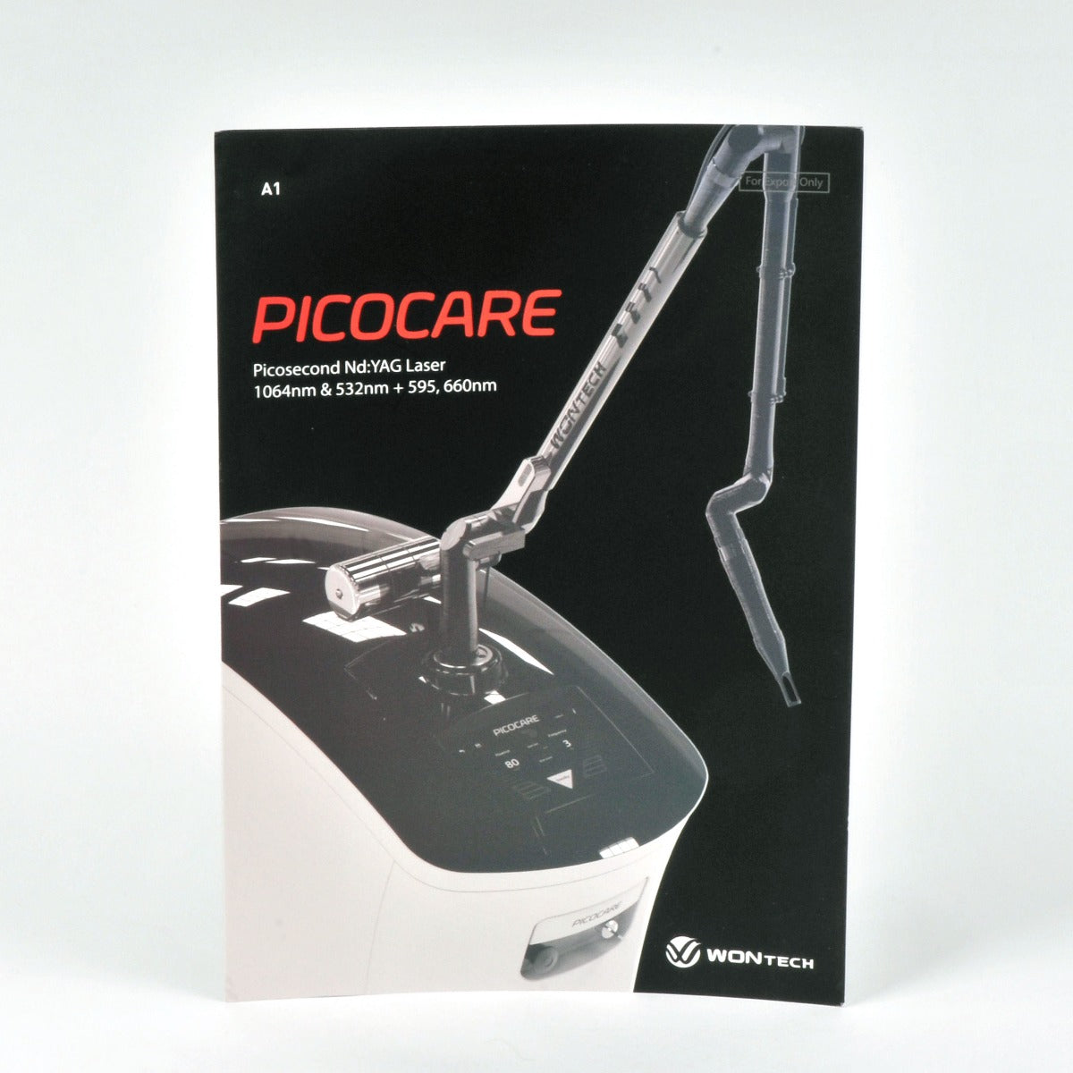 WONTech PICOCARE Picosecond Nd YAG Laser 532 1064 nm Marketing Brochure (x7Pcs)