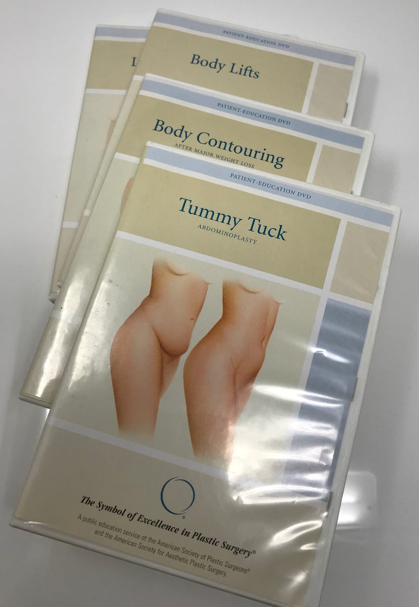 Plastic Surgery Patient Education DVD Set of 4 - Training for Body Contouring