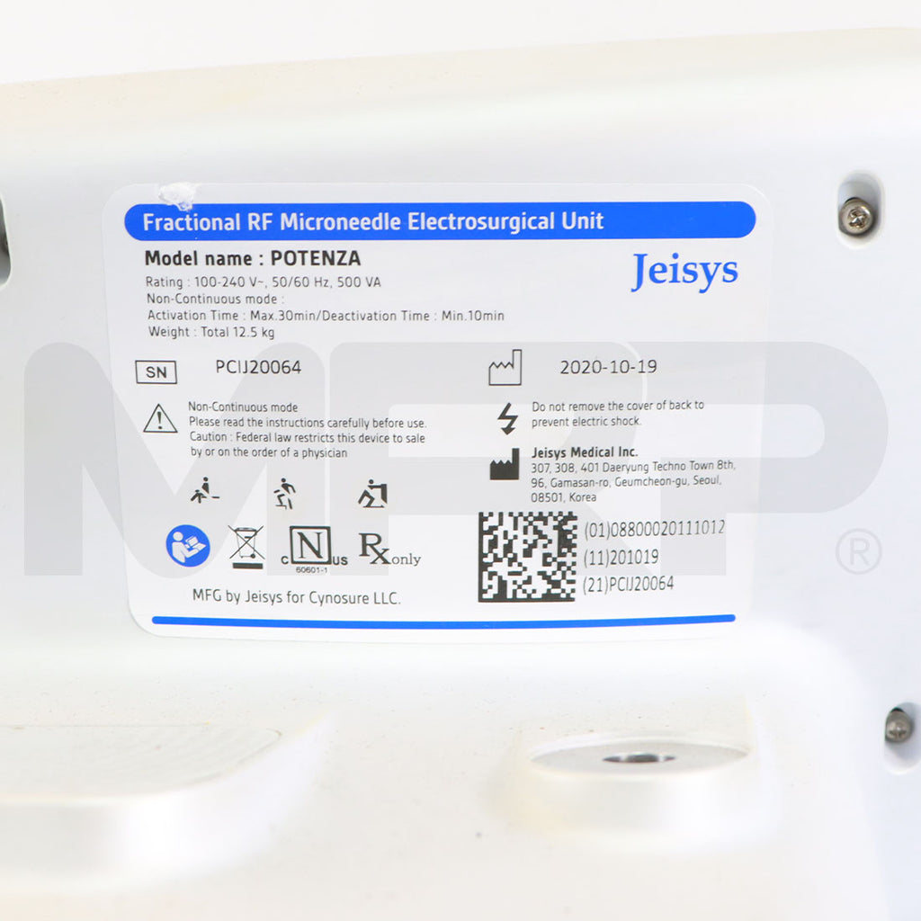 2020 Jeisys Cynosure Potenza Fractional RF Microneedling System