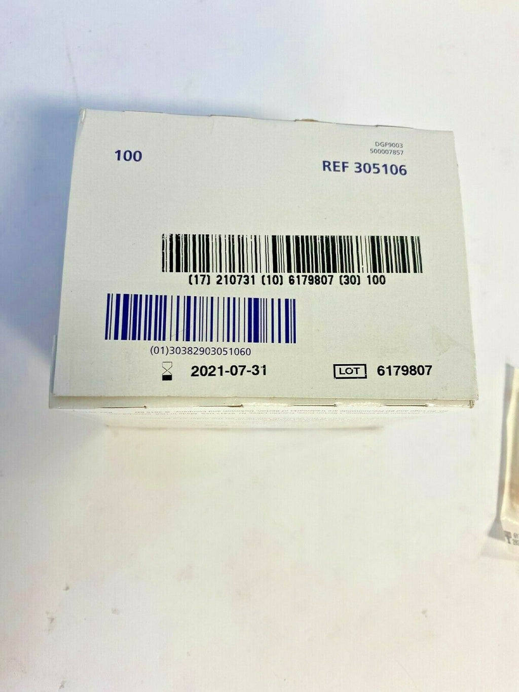 Precision Glide Needle BD Sterile Single Use 30 G X 1/2 (0.3MM x 13mm) Qty:100