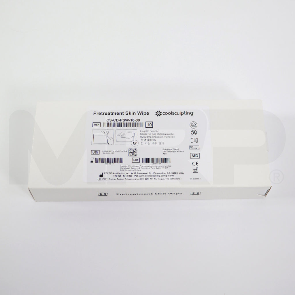 Zeltiq Pretreatment Skin Wipe CS-CD-PSW-10-00 - 10 Pack - Expired