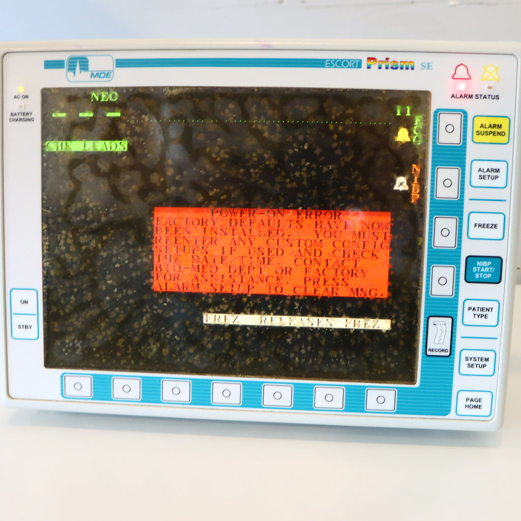 Invivo MDE Escort Prism SE Features Parts As Is