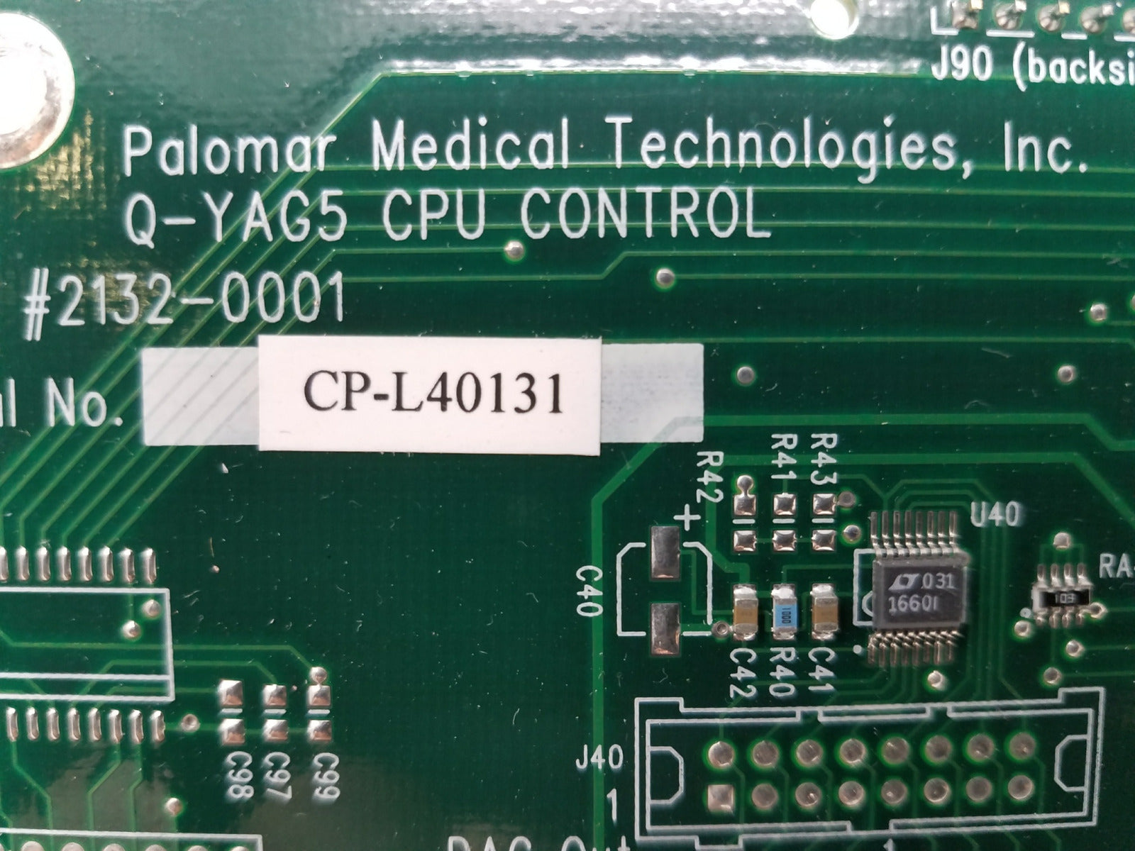 PALOMAR Q Yag5 CPU Control Board Assembly YAG ** Parts Only SOLD AS IS **