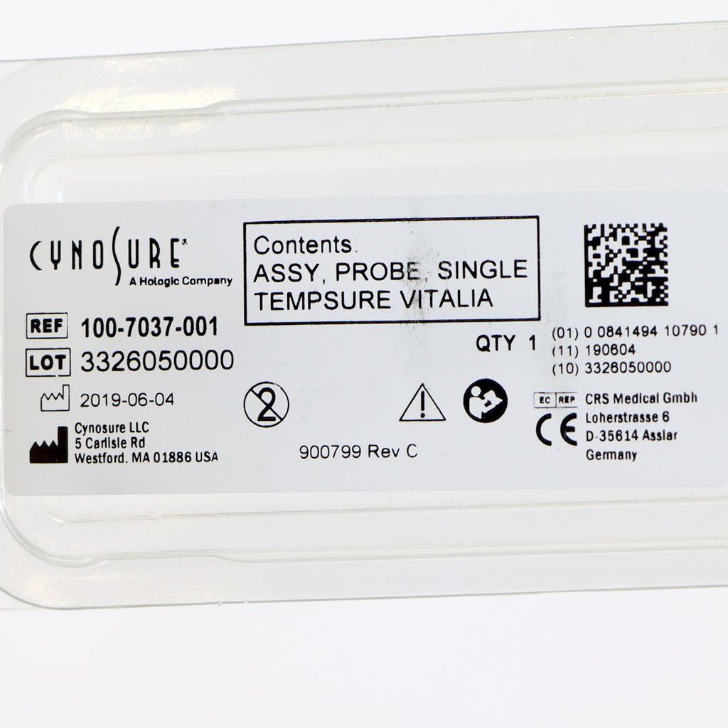Cynosure Assy Probe Tempsure Vitalia Single Probe Assembly 100-7037-100