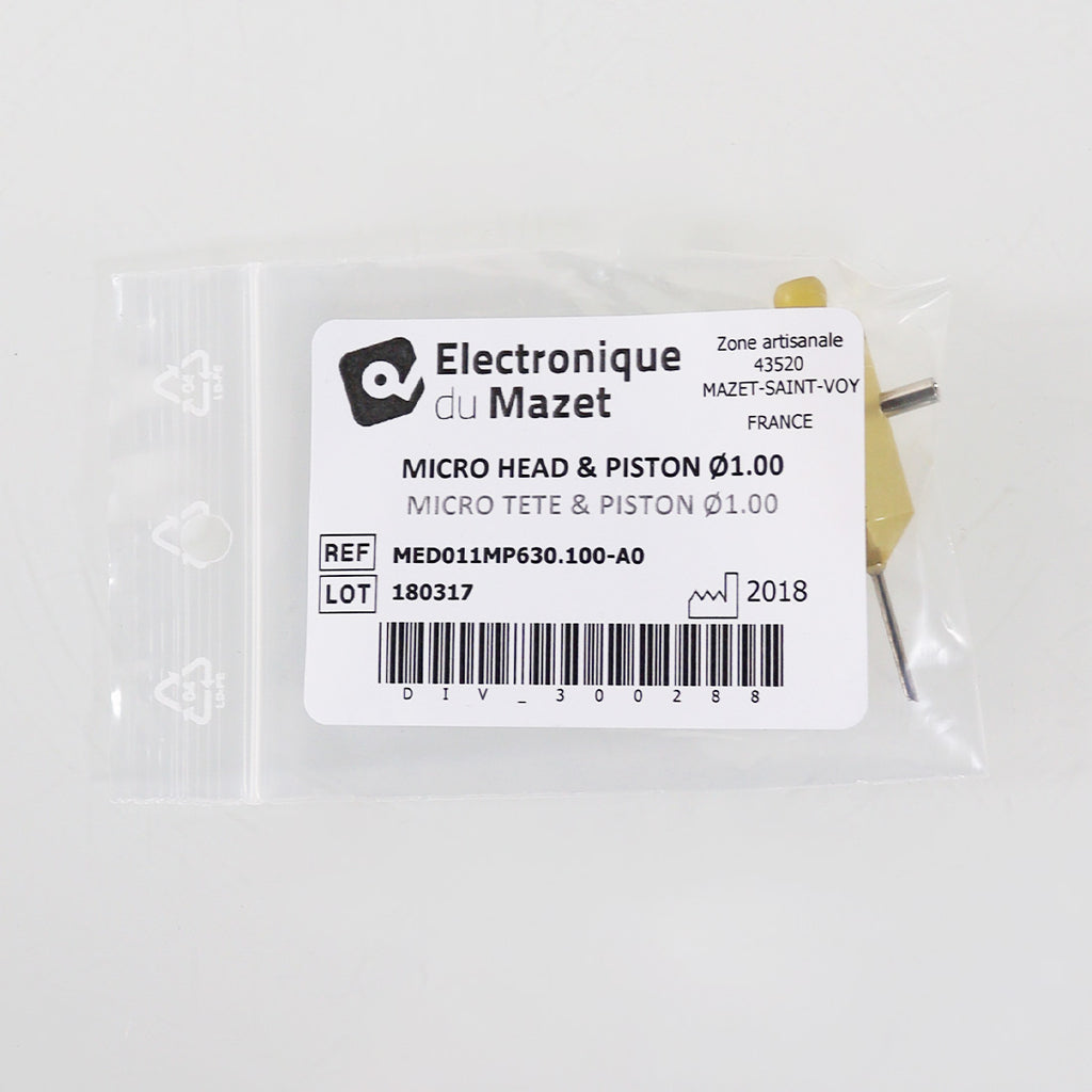 Medicamat NeoGraft MTETE1D 1.00mm Micro Head Piston Transplant Follicle Punch