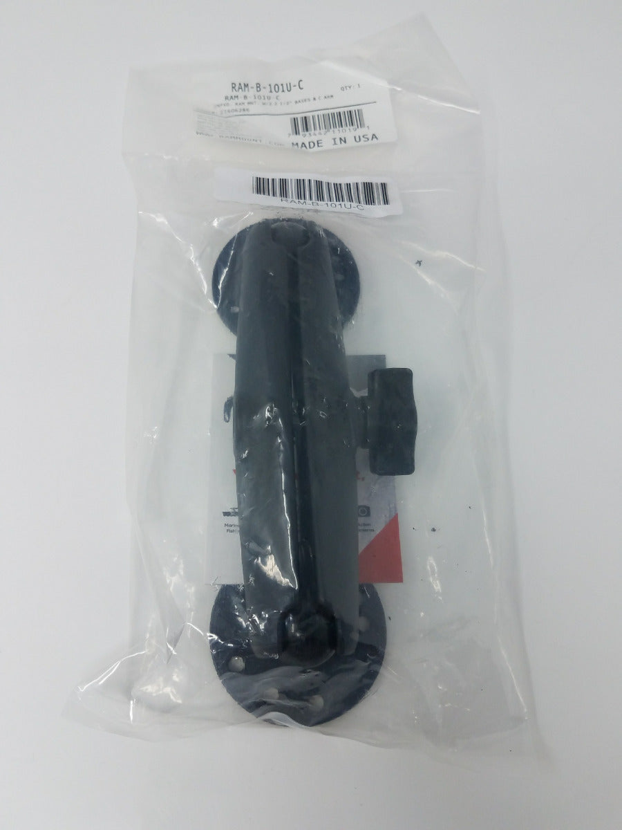Ram Mounts RAM-B-101U-C Universal AMPS Hole Pattern Double Socket Arm System