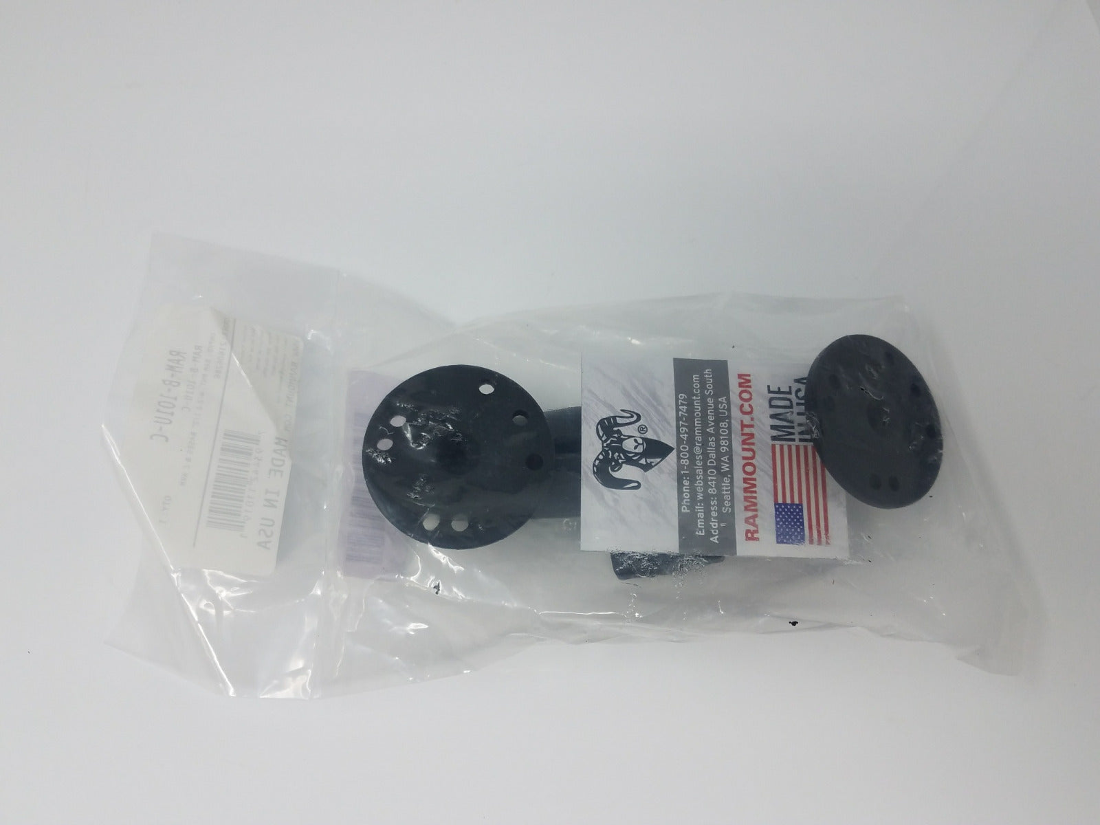 Ram Mounts RAM-B-101U-C Universal AMPS Hole Pattern Double Socket Arm System