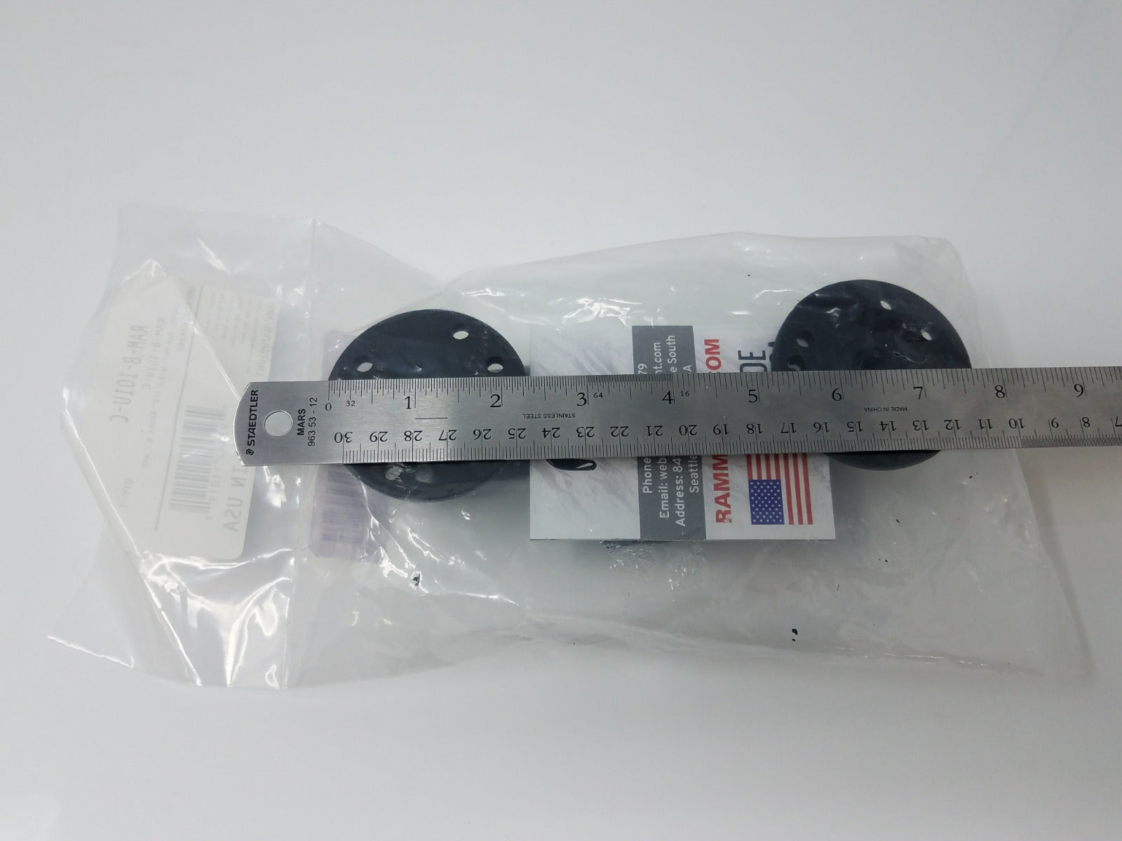 Ram Mounts RAM-B-101U-C Universal AMPS Hole Pattern Double Socket Arm System