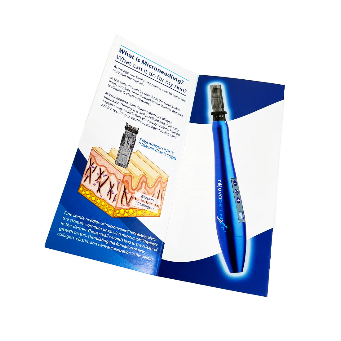 Rejuvapen NXT Microneedling Pen Skin Rejuvenation Pamphlet Office Brochure x15Pc