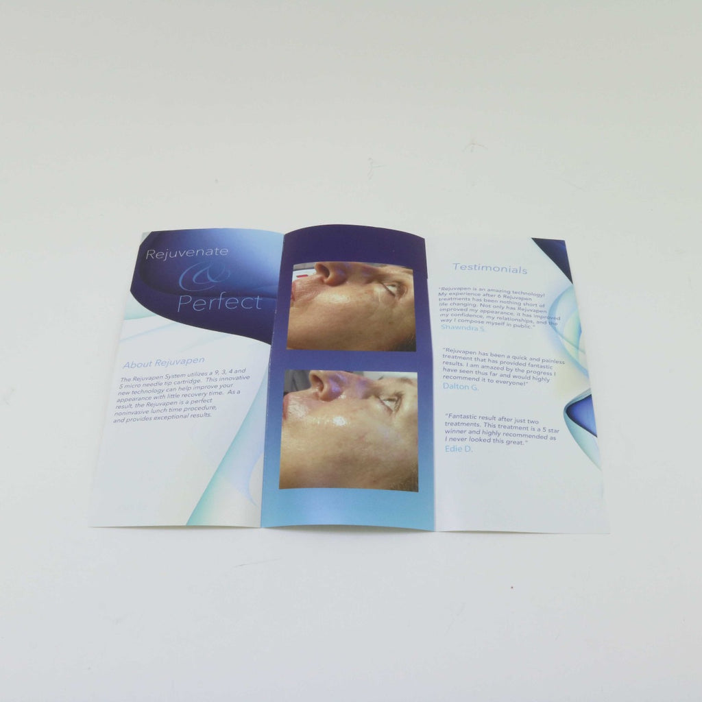 Refine USA Rejuvapen Microneedling Trifold Patient Brochures 48 Pack