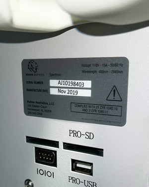Rohrer Aesthetic Spectrum Multi-Platform IPL Laser System Hair Removal Skin 2019