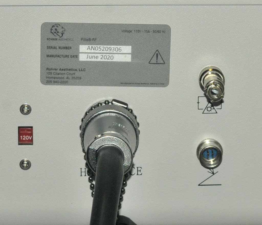 2020 Rohrer Aesthetics PiXel8-RF Bi-Polar RF Microneedling Skin Tightening System