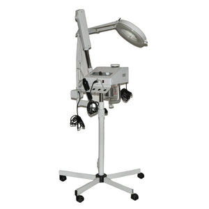 Rolling Beauty Instrument Facial Steamer White Rolling M-2005D Magnifying Glass