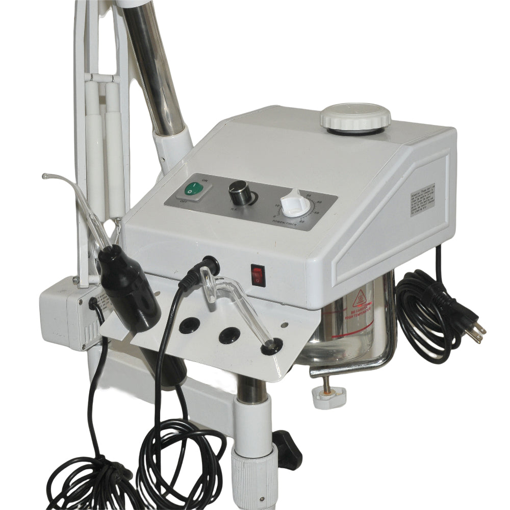 Rolling Beauty Instrument Facial Steamer White Rolling M-2005D Magnifying Glass