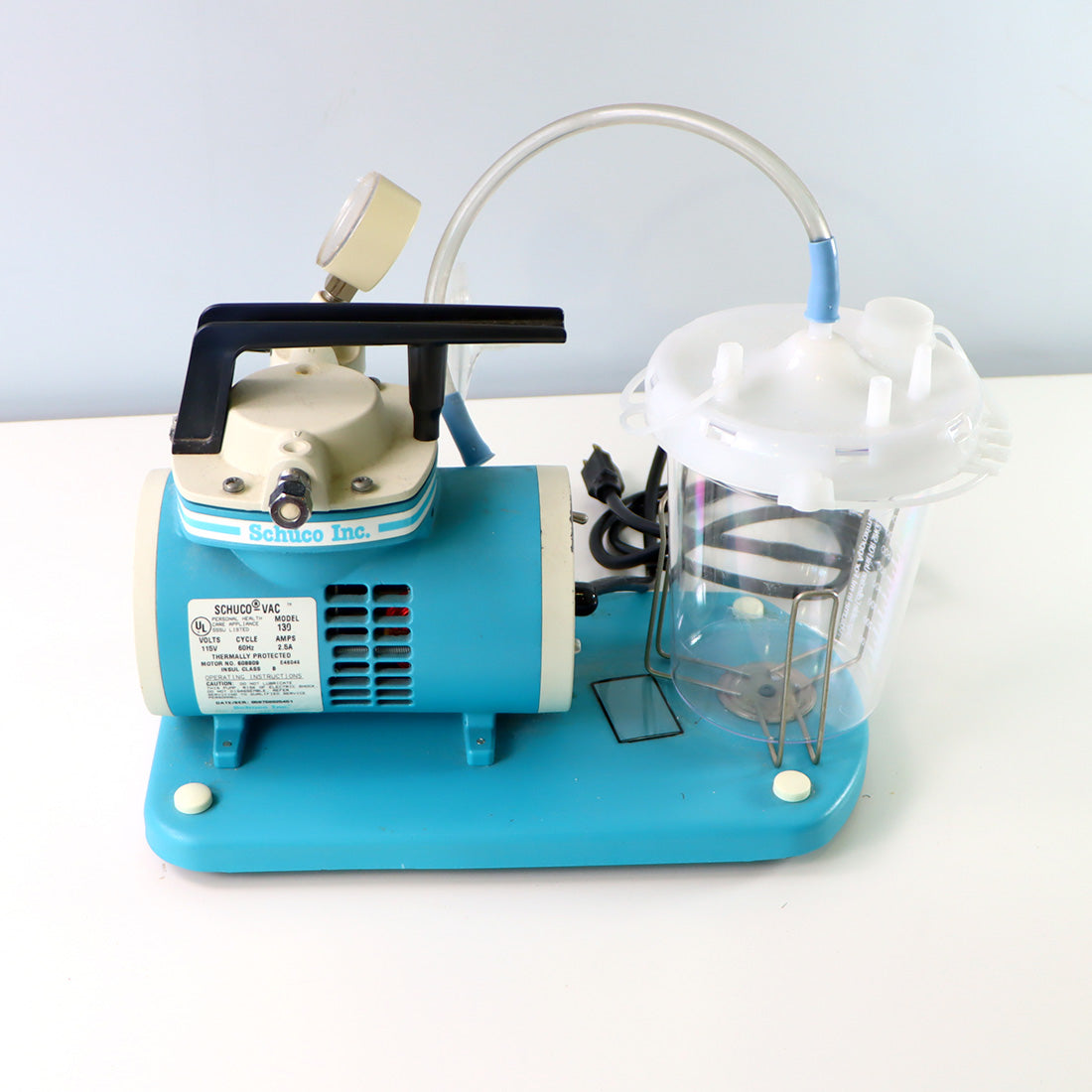 Schuco-Vac Portable Suction Aspirator w/ 1500 ml Canister, & Molded Base