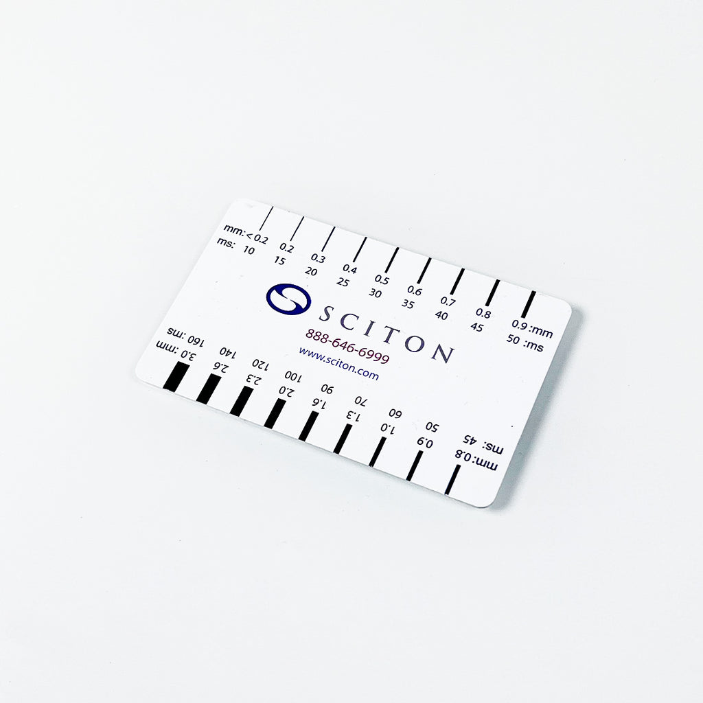 Sciton Measuring Lesion Gauge Measuring Card