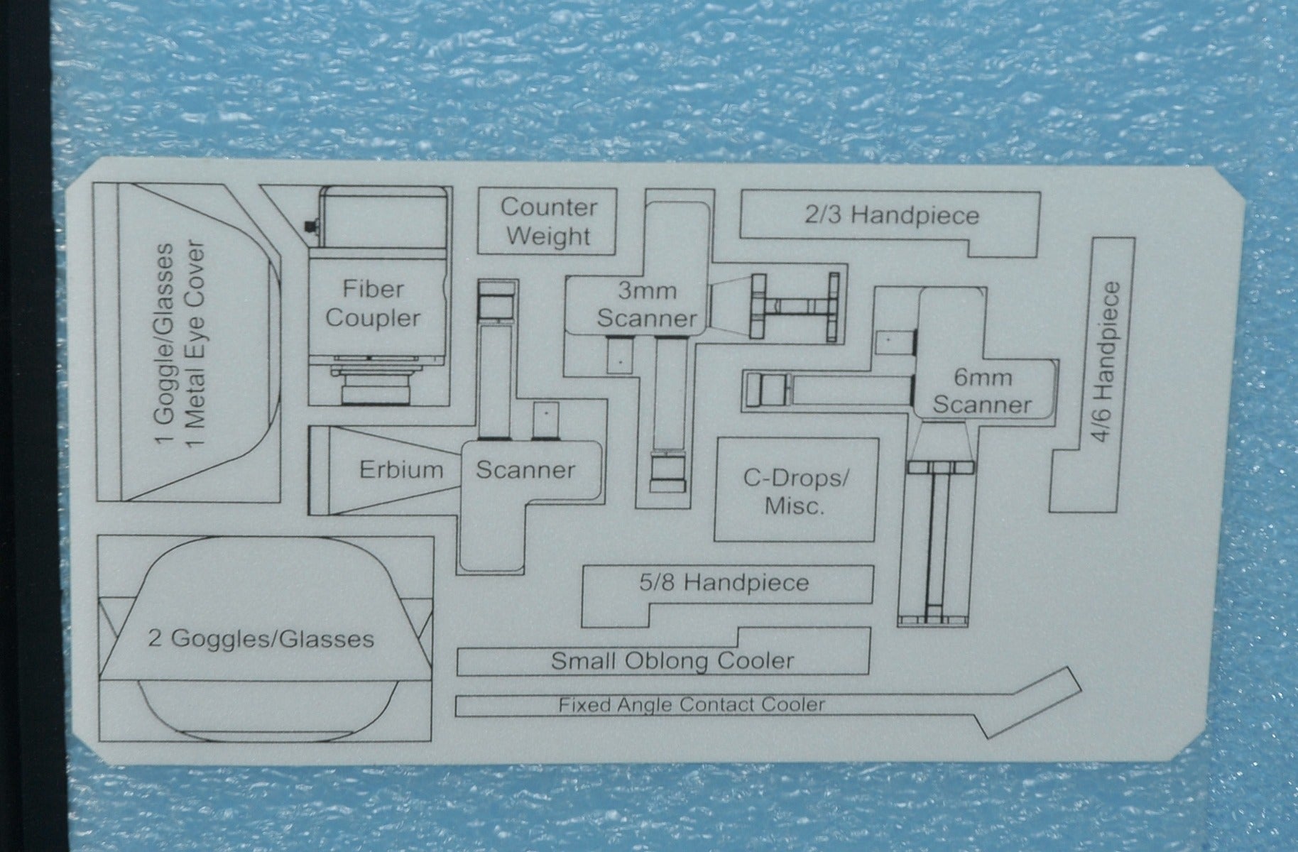 Sciton Profile Erbium Laser Accessories 1500-466-50 6mm Scanner Wrinkles Scars