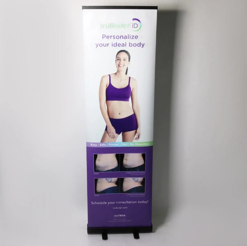 Cutera truSculpt iD 24x80" Before & After Retractable Marketing Banner