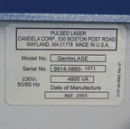 2003 Candela GentleLase Mini Pulsed Laser Alexandrite MGL 755nm Gentle Lase System Device