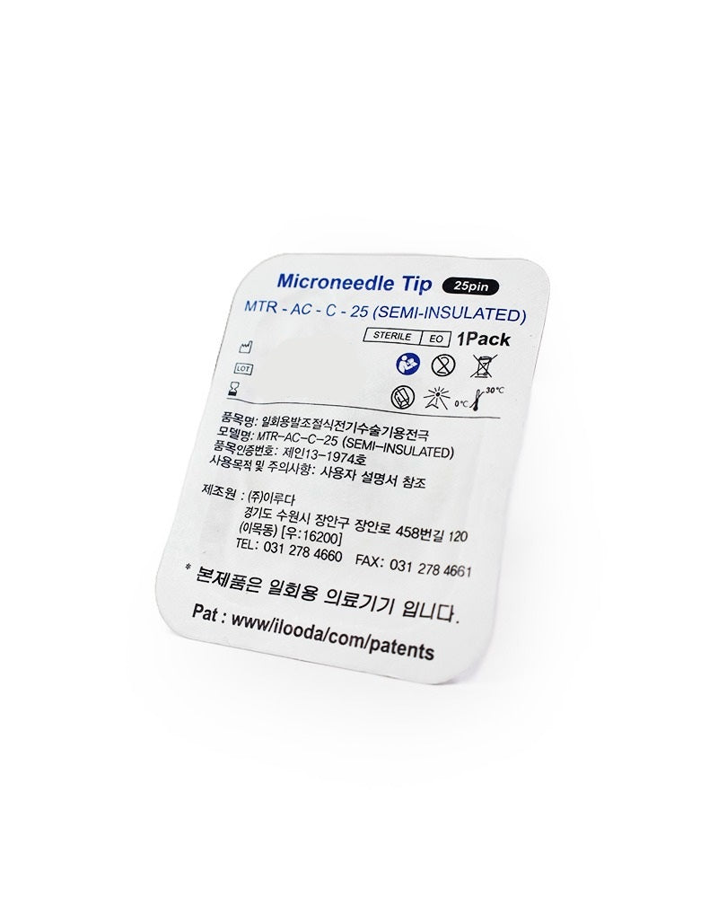 KOREAN ONLY SecretRF Semi-Insulated Microneedle Tip MTR-AC-C-25 25-Pin 10-Pack - Expired