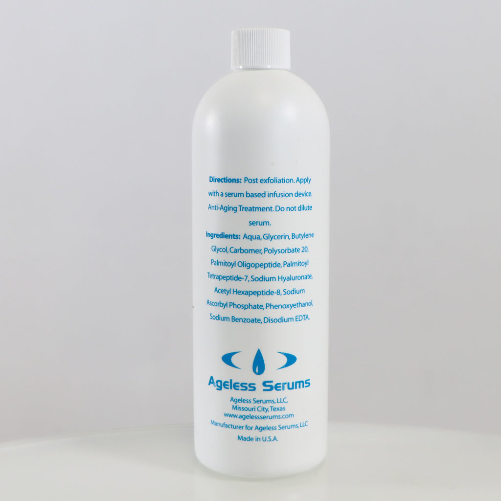 Ageless Serums Peptide Infusion 16oz HydroDermabrasion Anti-Aging Treatment Serum EXP2025