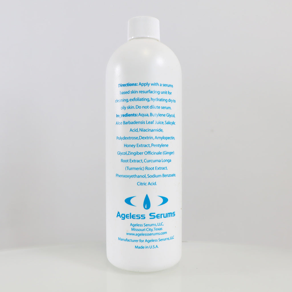 Ageless Serums Salicylic Wash 16oz HydroDermabrasion Skin Resurfacing Serum EX2026