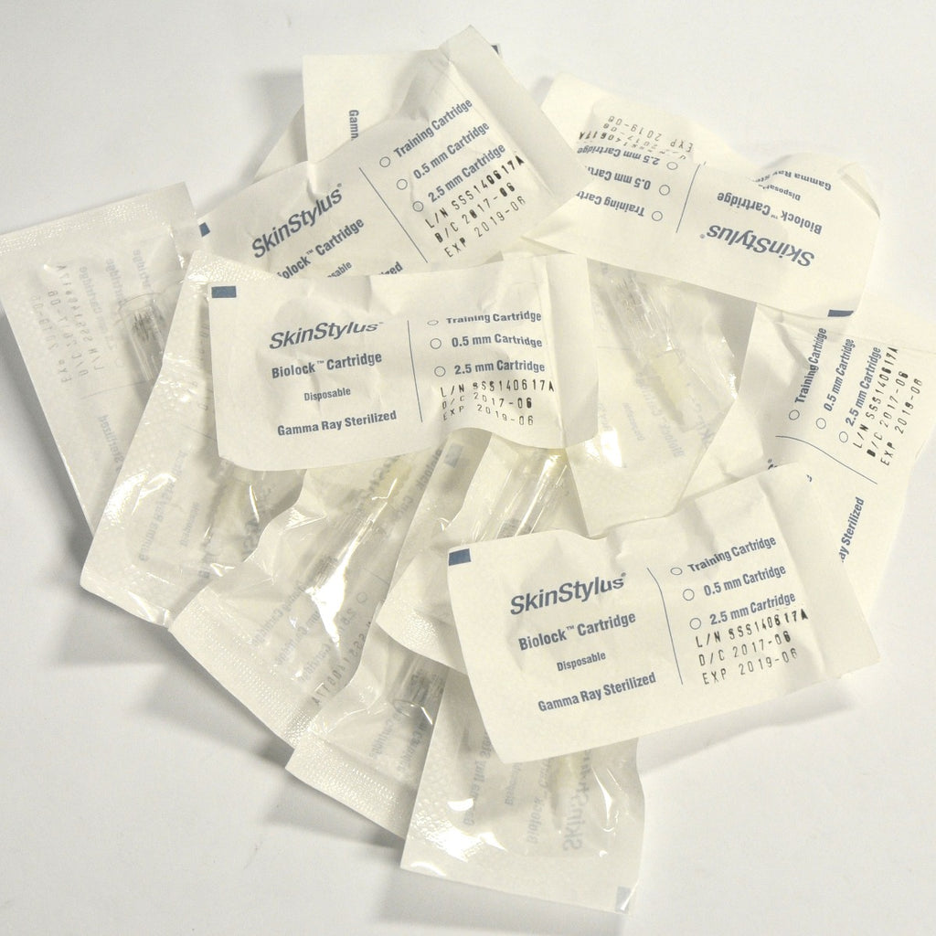 Simply Skin Microneedling Silver Pen SkinStylus 12 Needle Tips NC260 Lot x14 Pcs