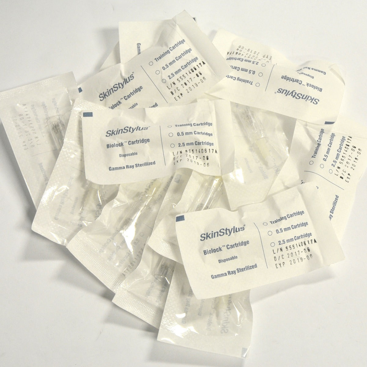 Simply Skin Microneedling Silver Pen SkinStylus 12 Needle Tips NC260 Lot x14 Pcs