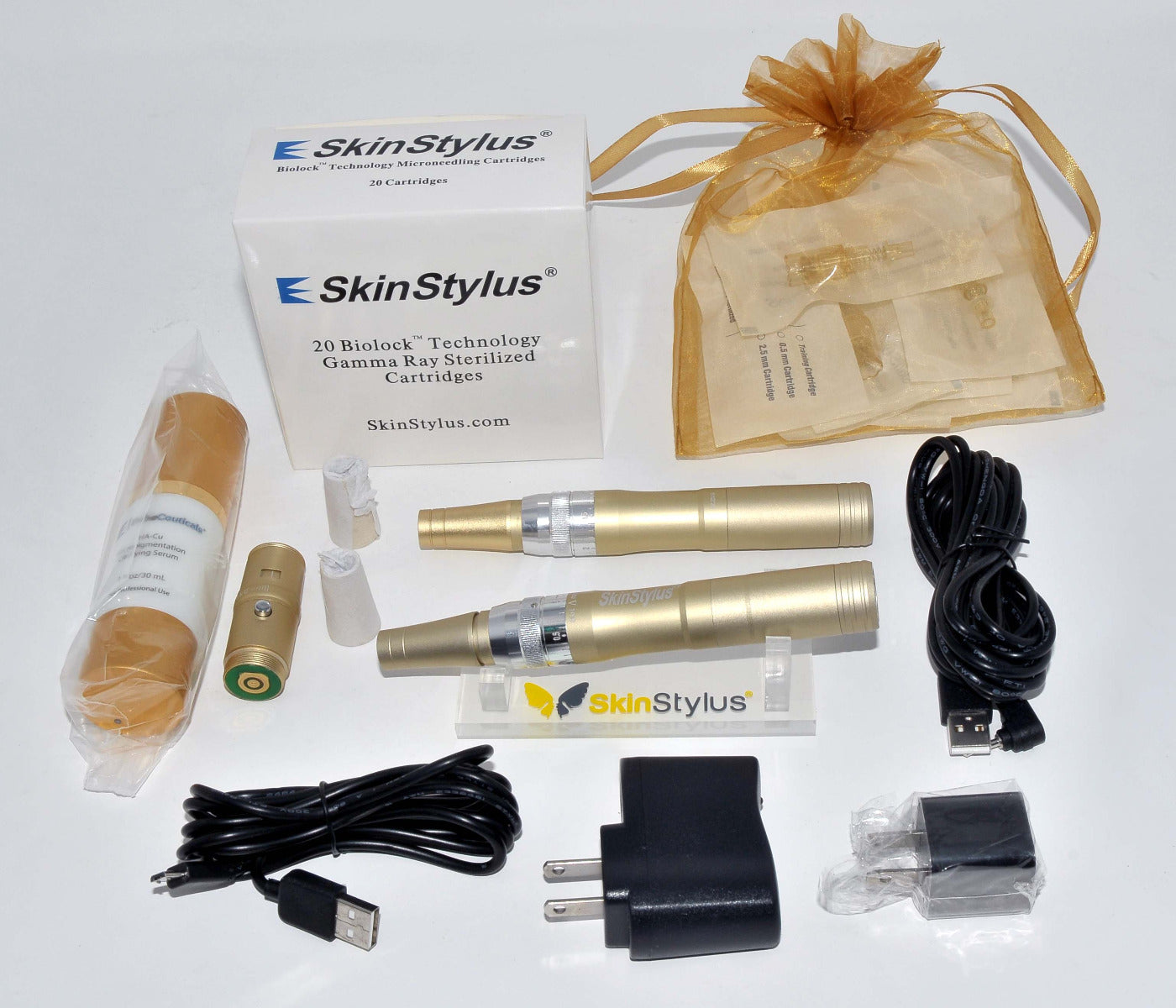 SkinStylus 2 Gold Pens Microneedling Professional Kit Beautiful Skin Stylus DEMO
