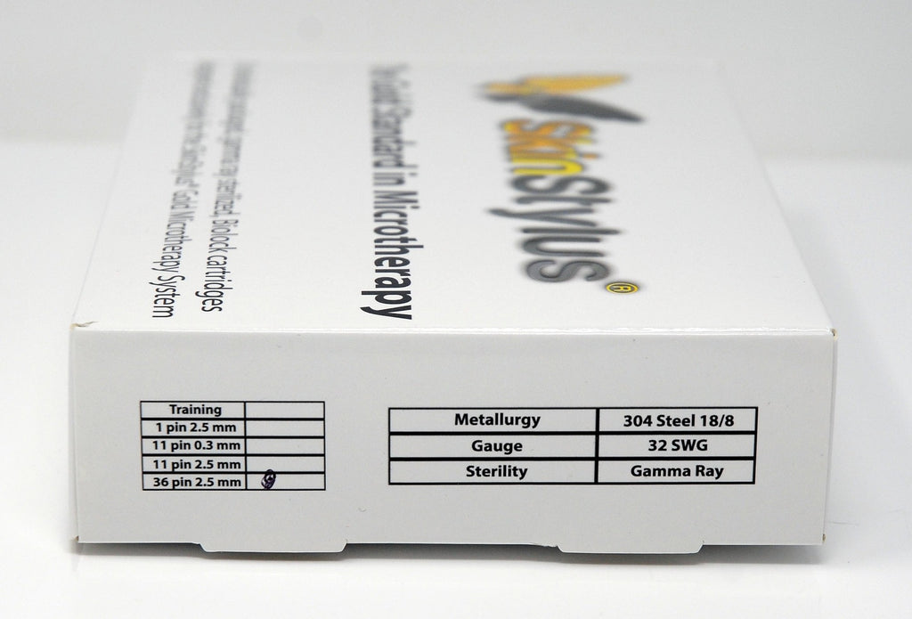 SkinStylus 36-Pt Biolock 2 Cartridges 2.5mm Qty: 20 Needles Microtherapy + Serum