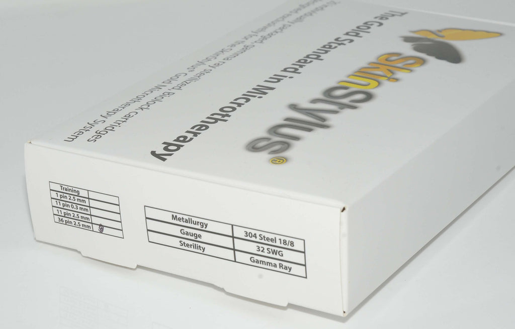 SkinStylus Biolock II Gold Pen 36-Pin Needles Cartridge 2.5mm Microneedle Qty 20
