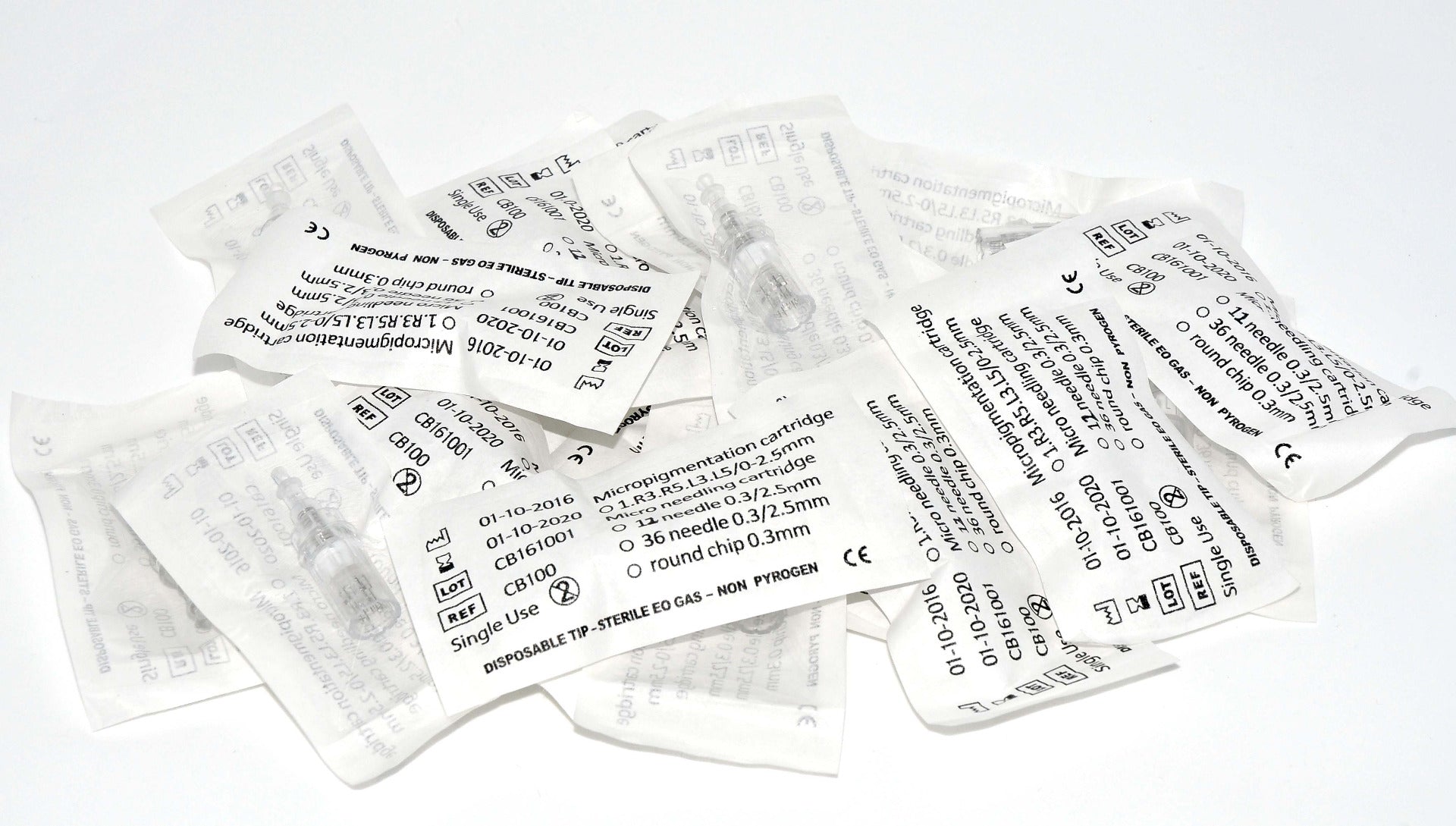 Qty: 20 - Silver SkinStylus Pen Microneedling Needles Microneedle Lot