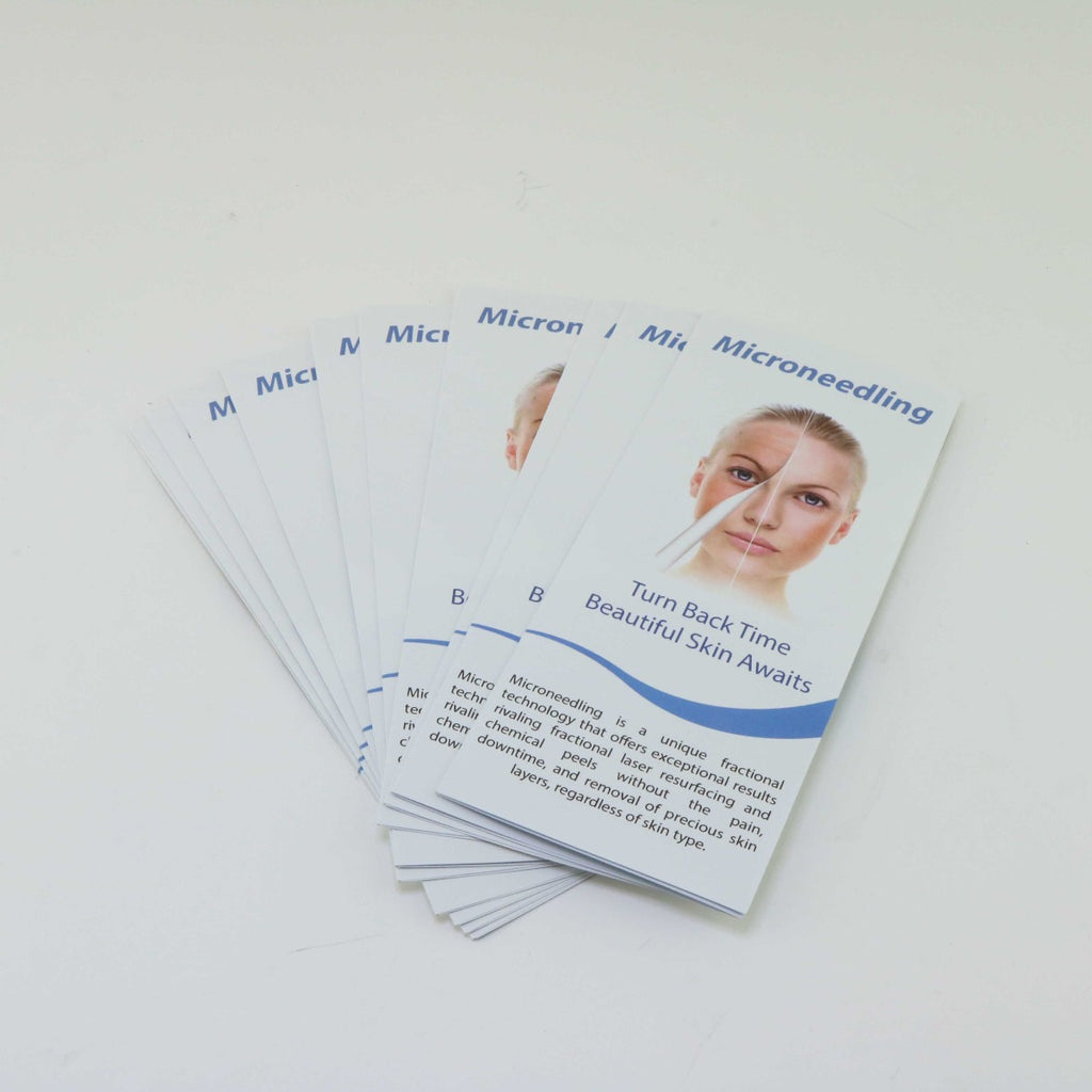 SkinStylus Microneedling Skin Rejuvenation Trifold Patient Brochures 11 Pack