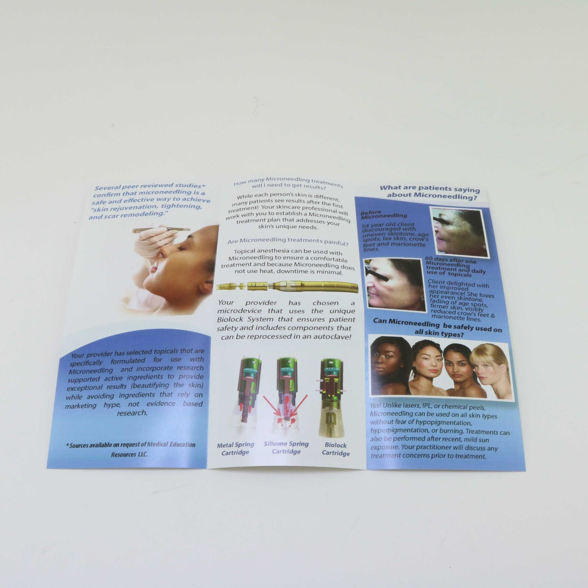 SkinStylus Microneedling Skin Rejuvenation Trifold Patient Brochures 11 Pack