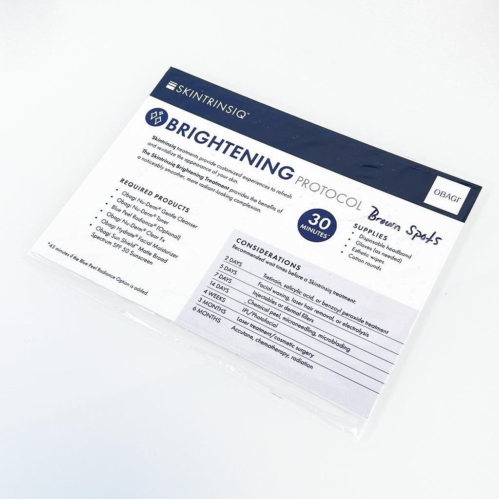 Obagi Skintrinsiq Brightening Treatment Protocol Quick Guide 852105-2