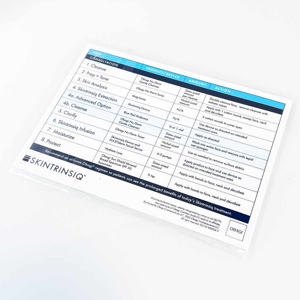 Obagi Skintrinsiq Firming Treatment Protocol Quick Guide 854104-2