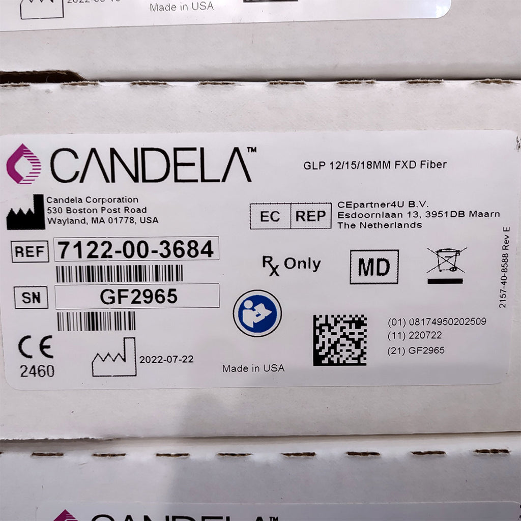 Candela GentleLase Plus Fiber Assembly 12/15/18mm Factory NEW 7122-00-3684 (GF2965)