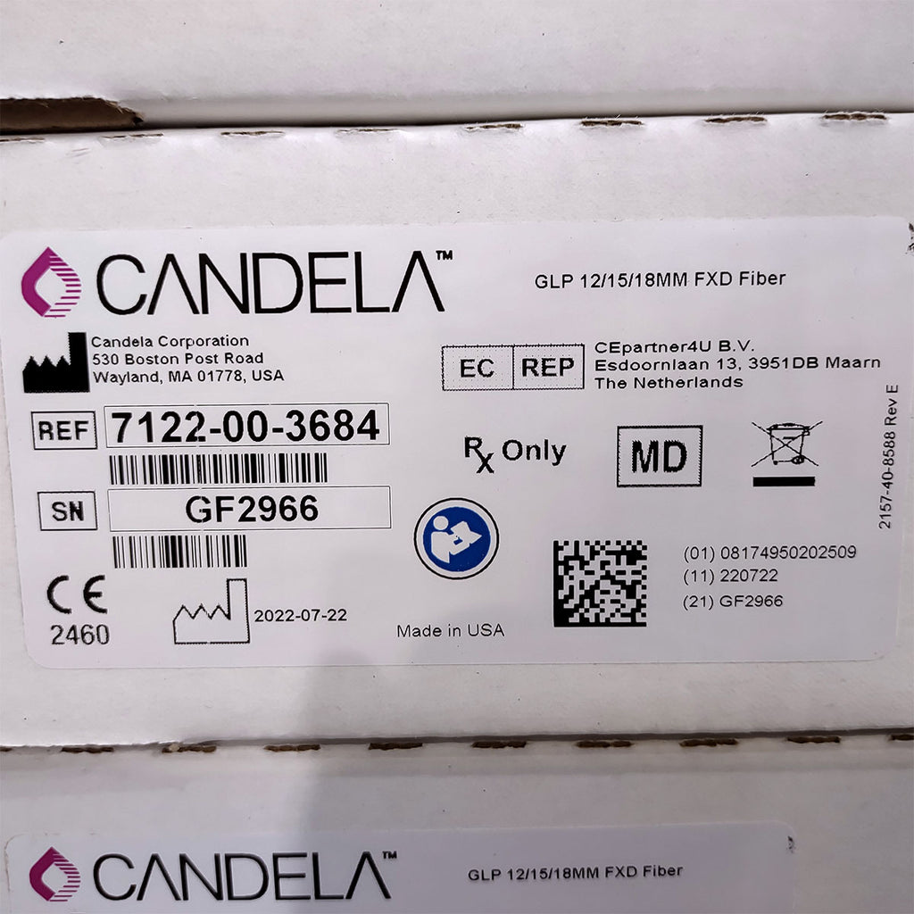 Candela GentleLase Plus Fiber Assembly 12/15/18mm Factory NEW 7122-00-3684 (GF2966)