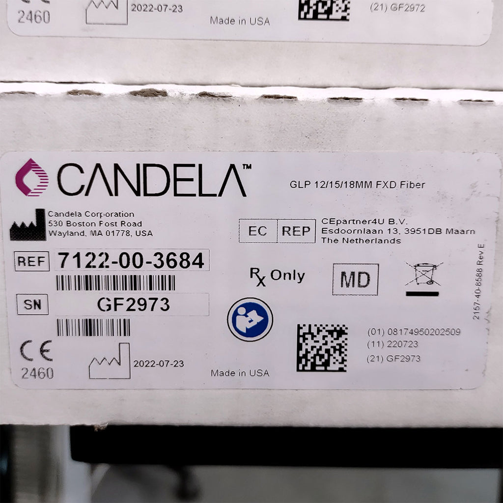 Candela GentleLase Plus Fiber Assembly 12/15/18mm Factory NEW 7122-00-3684 (GF2973)