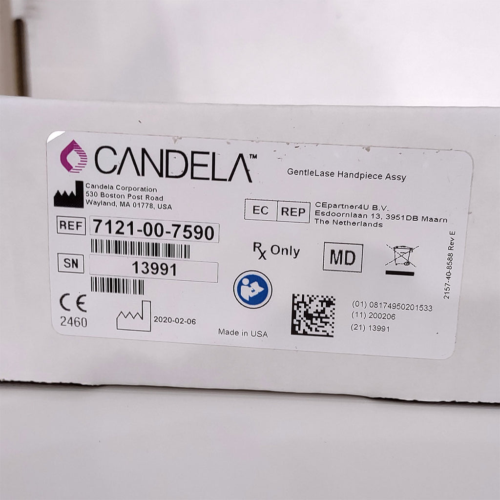 Candela GentleLase Plus Handpiece Assembly No Fiber Factory NEW 7121-00-7590 (13991)
