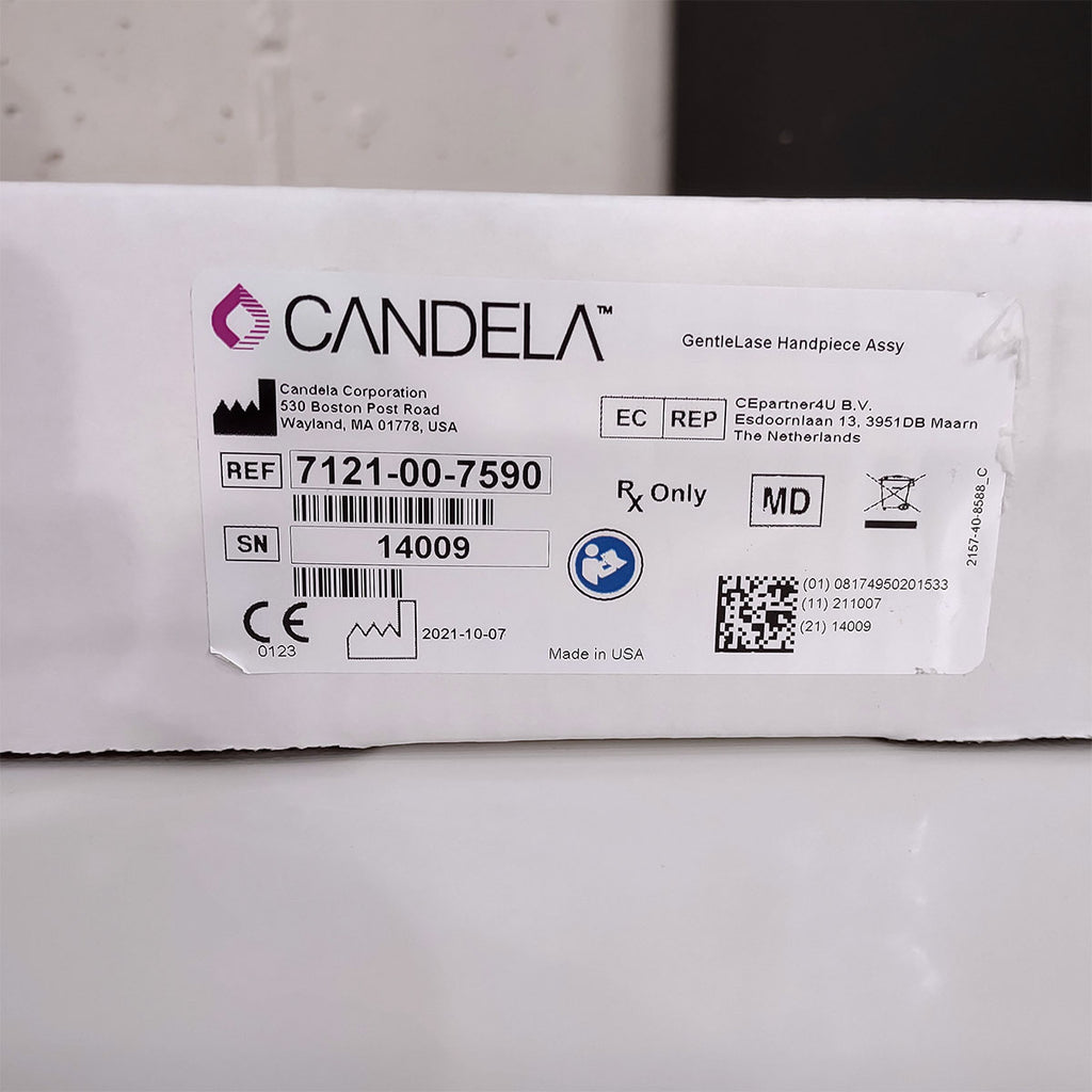 Candela GentleLase Plus Handpiece Assembly No Fiber Factory NEW 7121-00-7590 (14009)