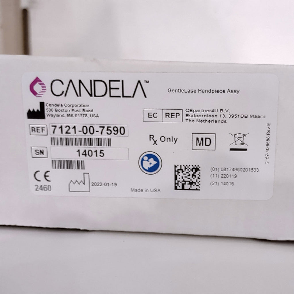 Candela GentleLase Plus Handpiece Assembly No Fiber Factory NEW 7121-00-7590 (14015)