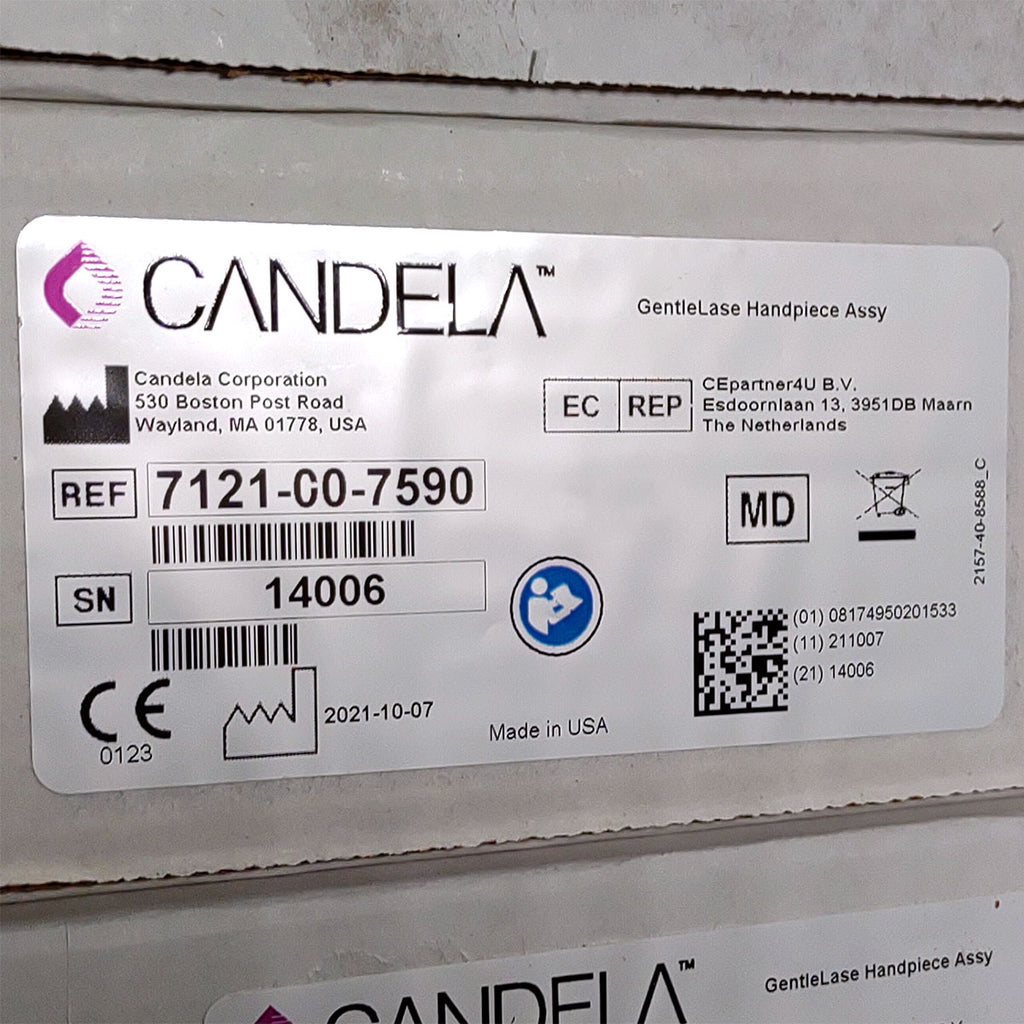 Candela GentleLase Plus Handpiece Assembly No Fiber Factory NEW 7121-00-7590 (14006sn)